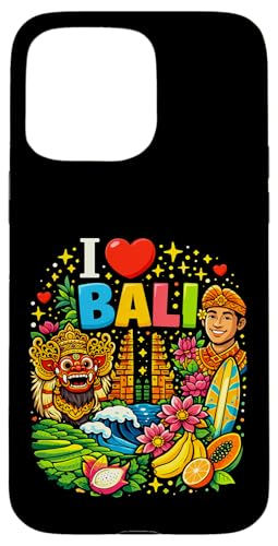 I Love Bali �C���h�l�V�A �o�P�[�V���� ���y�Y �X�}�z�P�[�X iPhone 15 Pro Max �p