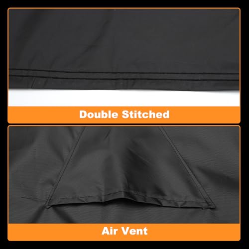 Image of X AUTOHAUX ATV Cover for Can-am OUTLANDER XT 700 /X MR 700 210D-PU | 4 Wheelers Quad Cover, Outdoor Sun Rain Storage Protection, Waterproof, Black, 230x124x123cm /90.6x48.8x48.4in