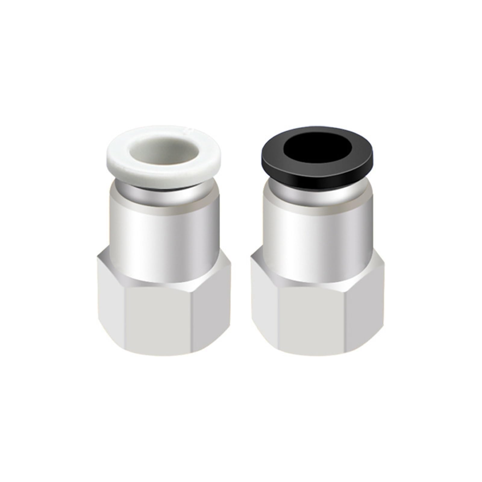 Conector rápido PCF8-03 premium en blanco de alta resistencia neumática