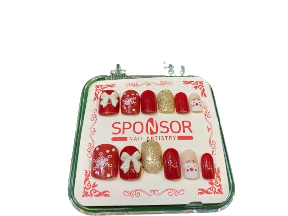 Reusable Artificial Nail Kit For Women With Easy Glue and Press On Nails Tab Application & Unbreakable Lightweight & Long Lasting| Quick Fix For Festivals & Special Occasions (Pack of 2)-image-9