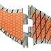 Lifyn2 Surfing Fins 2Pcs Surfboard Tail Rudder Fiberglass Surfing Accessories Paddle Board Fin Replacement (Color : Orange, Size : G5)