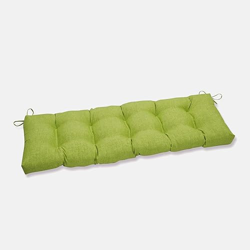 Miniatura 1 de Pillow Perfect - Cojín de lino para asiento, con esquina cuadradas (20 x 20 x 3 pulgadas, 2 unidades), color verde