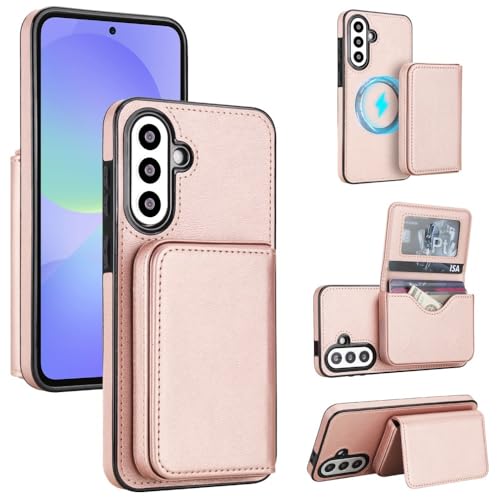 Generic - Funda de piel extraíble para Samsung Galaxy A13 5G/A13 4G/A04S/A04 4G. Color: (oro rosa)