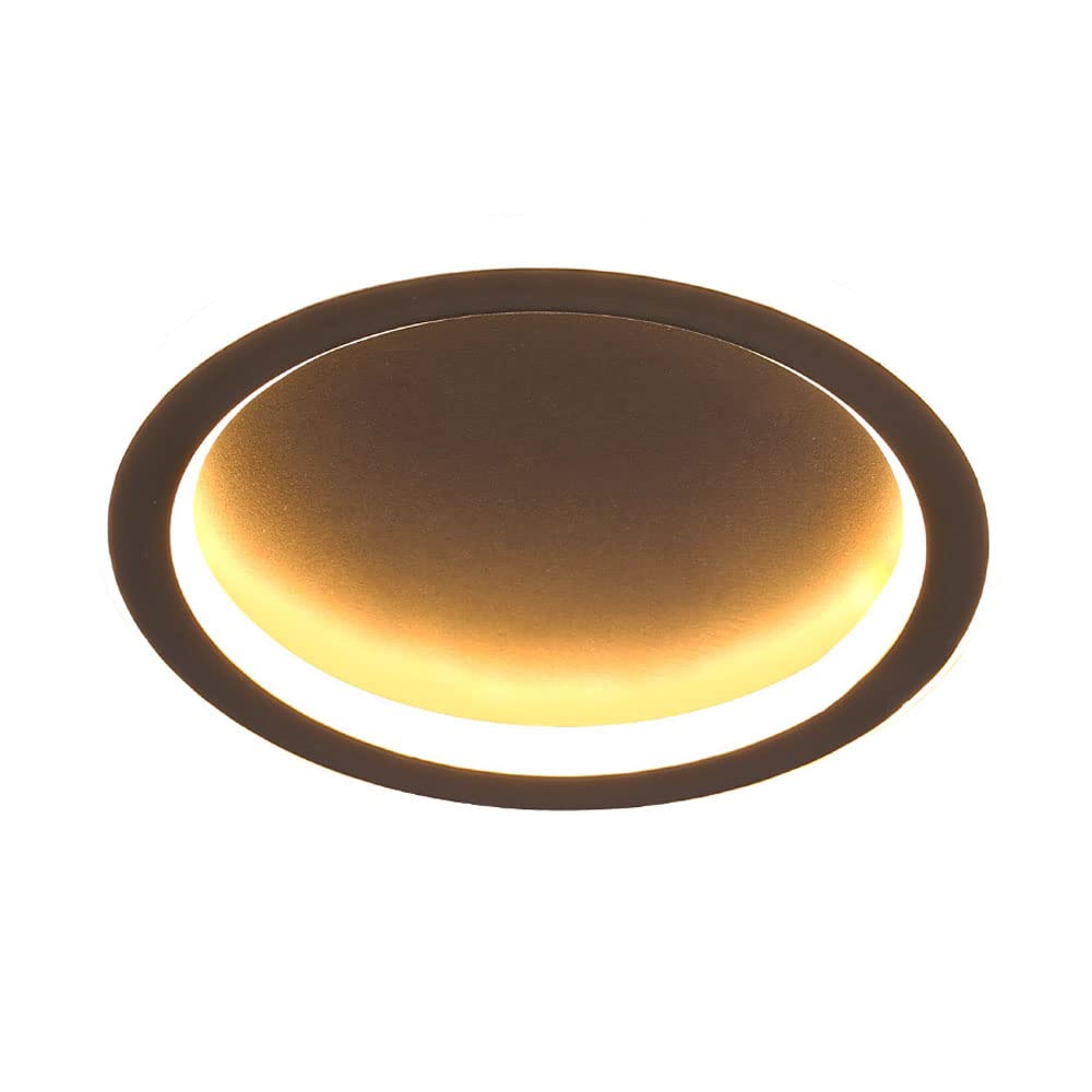 Plafonnier LED rond noir 14W extra-plat de 1,8 pouces à intensité variable