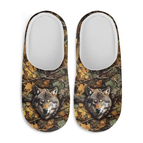 Soft Slippers Indoor Warm Winter House Shoes for Women Men, Comfy Bedroom Shoes Slip On Closed-toe Slippers2