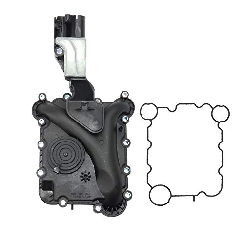 06E103547P Engine Crankcase Vent Valve Replacement for 2005-2013 Audi A4 A5 A6 Q5 3.2L Oil Separator 06E103547E 06E103547G Koomaha