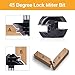 45 Degree Lock Miter Router Bit 1/2 Shank for 1/2”, 3/4”, 1” Cutting Height, 3PCS Shank and Groove Router Bit Set, Woodworking Tools Milling Cutter, Easy to Create Lock Miter Joint