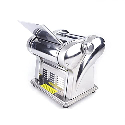 Sfogliatrice elettrica per Pasta, 135 W, Acciaio Inossidabile, Spessore 4 mm, 2 Lame, 6 velocità, 110 V