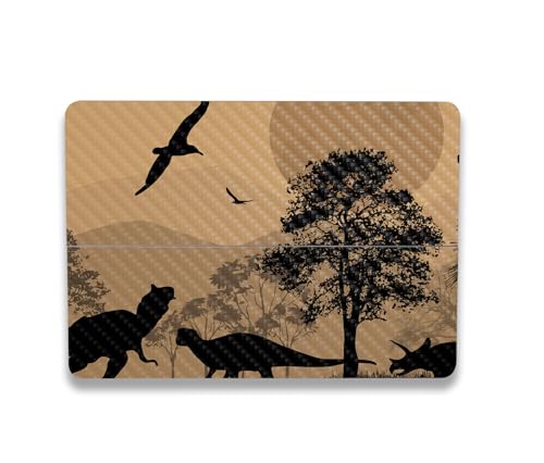 Image of MightySkins Carbon Fiber Skin Compatible with Microsoft Surface Laptop Studio 2 (2023) Full Wrap Kit - Mass Extinction | Protective, Durable Textured Carbon Fiber Finish | Made in The USA