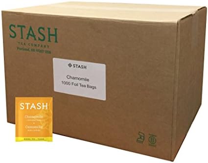 Stash Tea Chamomile Herbal Tea - Naturally Caffeine Free, Non-GMO Project Verified Premium Tea with No Artificial Ingredients, 1000 Count (BULK PACKAGING)