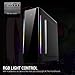 immagine 5GOLDEN FIELD - N23 ATX/Micro ATX/ITX Mid-Tower Case PC Gaming RGB, Pannello Acrilico, Nero