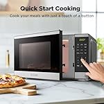 BLACK+DECKER Countertop Microwave Oven 0.9 Cu Ft, 6 Auto Menus, Child Lock, Memory Function, 10 Power Levels, Easy One-Touch Start, Digital Panel, 900W - Image 3