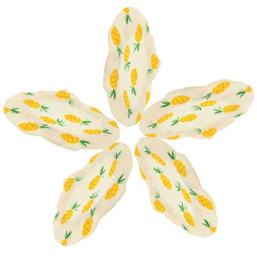 jojofuny 5pièces Lot de Couvre-Plats Réutilisables Coton Respirant pour Bocaux de Fermentation Levain Couvercles Tissu pour Pâte Pickles et Conservation Alimentaire