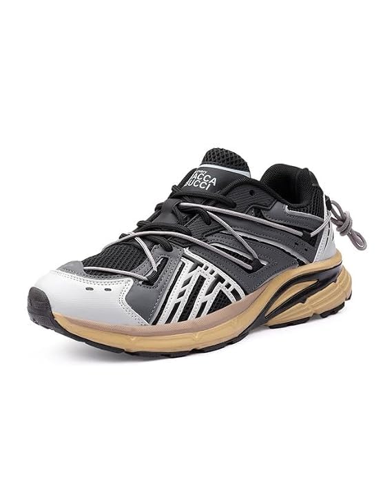 Image of Bacca Bucci x Discovery Vulcan Men's Outdoor Lifestyle Sneakers | Breathable Mesh Upper | Speed Lacing System | Cushioned EVA Midsole