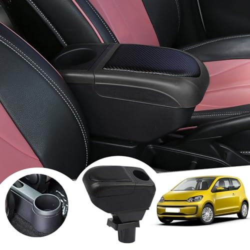 MWWYSF Arm Rest Centre Console Storage Box Car Armrest Box for Vw UP for Seat Mii for Skoda Car Accessories,D