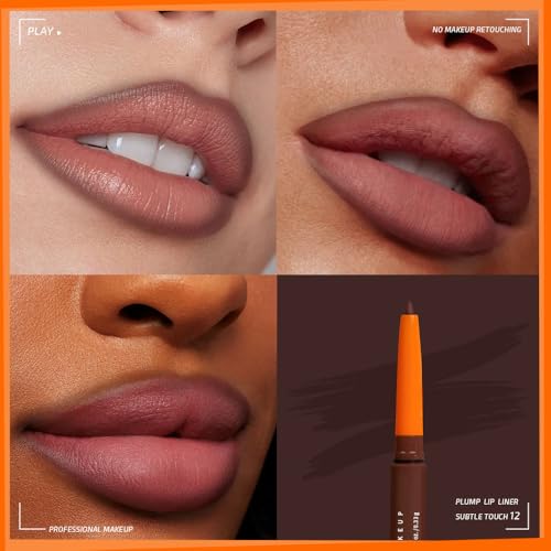 Image of Retractable Lip Liner Pencil for Shaping & Sculpting Lips,Creamy Matte Gel Crayon Lip Liner Pencil delineador de labios,Long Lasting Waterproof Lipstick LipLiner (12#, 1 Count (Pack of 1))