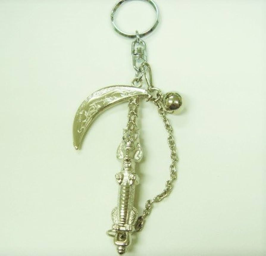 Amazon.co.jp: 魔界のドラゴン鎖鎌キーホルダー【ニッケル
