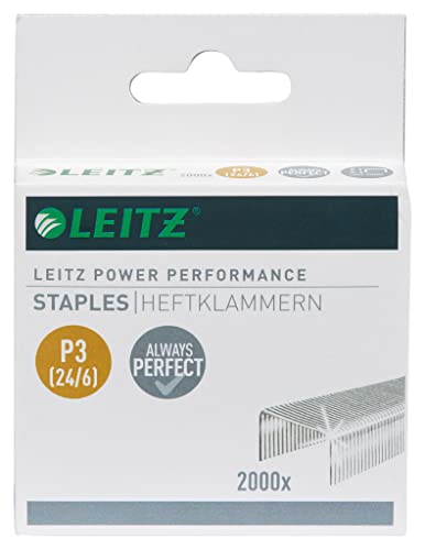 Leitz 55701000 Heftklammer P3, 24/6mm, 6 x 2000 Stück