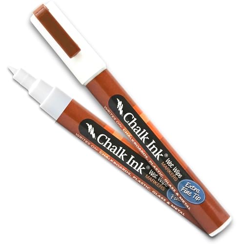 Chalk Ink Chalk Markers - Professional Extra Fine Tip Chalkboard Marker - Long Lasting Colors & Quick Dry - Wet Wipe Liquid Chalk Pen (White, 1 Pack)