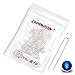 Chanzon 100 pcs 3mm Blue LED Diode Lights (Clear Round Transparent DC 3V 20mA) Bright Lighting Bulb Lamps Electronics Components Light Emitting Diodes
