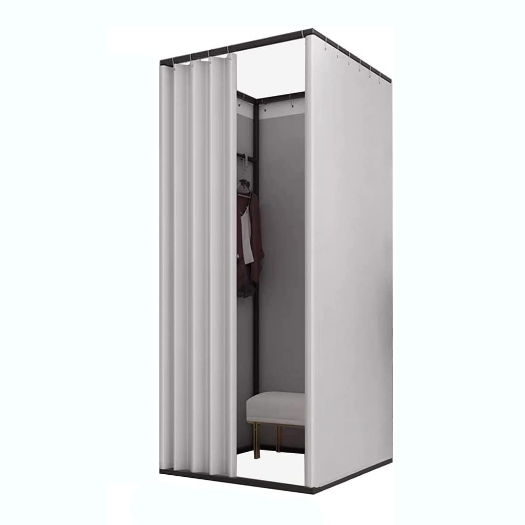 Cabine d'essayage carrée amovible pour magasin de vêtements et vestiaire d'atelier