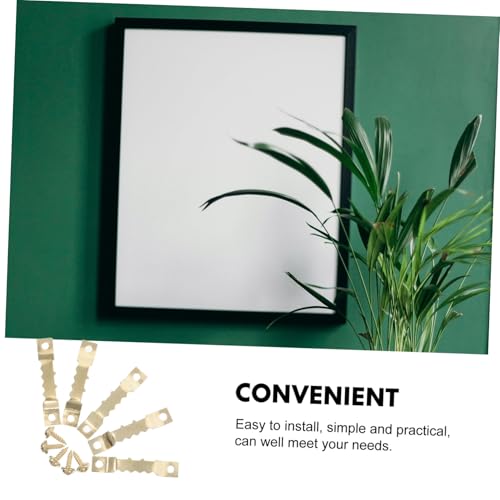 Image of Cabilock 1 Set Sawtooth Picture Hangers with Screws Concealed Hook Design for Easy Installation Multiuse Hardware for Hanging Frames Photos Clocks and Tools Rvs and Trucks