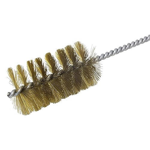 Image of Brush Research 84 Ring Handle Tube Brush, Brass, 2-1 /4 inch Diameter x 18 inch Overall Length (Pack of 1)