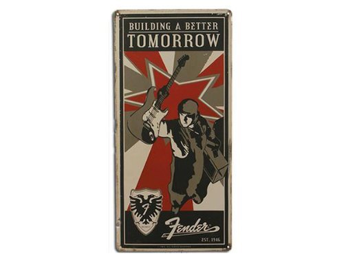 FENDER AXIS METAL SIGN/�t�F���_�[ ���^���T�C���v���[�g