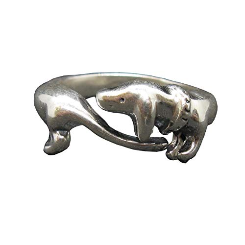 Bague chien teckel en argent pour accessoiriser vos tenues décontractées ou chics