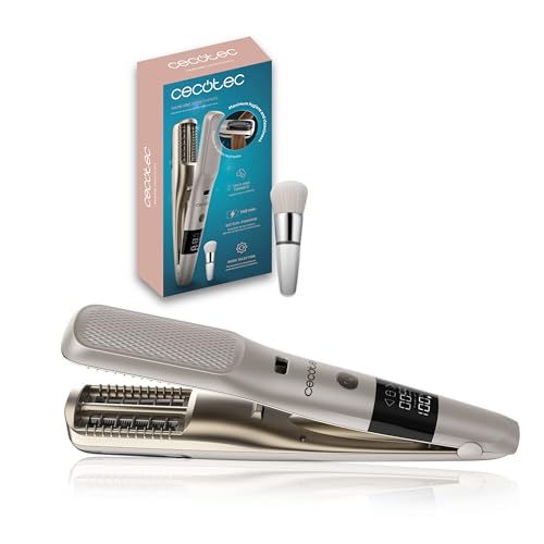 Cecotec Splisstrimmer HairCare SmoothEnds. Kabellos 140 Min Akkulaufzeit 3 h Ladezeit Display für Akku & Drehzahl wählbare Richtung Auffangbehälter Sicherheitsverriegelung