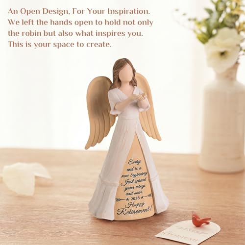 Storieme 2026 Happy Retirement Angel Figurine Gift for Woman Nurse Teacher - Image 5