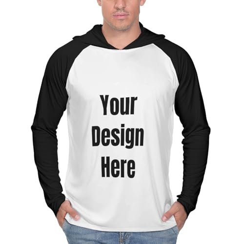 Custom Sun Protection Hoodie UPF 50+ UV Shirts for Men Women, Personalized Tshirt Design Your Own for Fishing Hiking3