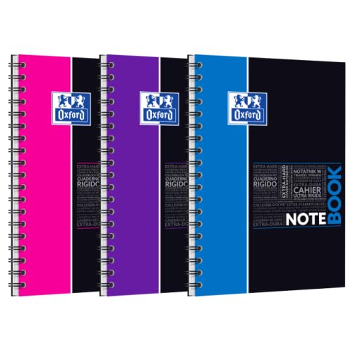 Lot de 5 Notebook Etudiants rel. intégrale B5, 160p./80 feuilles 90g/m², ligné 7mm, coloris assortis (3)