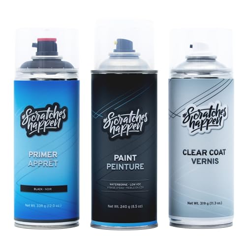 ScratchesHappen Exact-Match Spray Paint - Deep Crystal Blue Mica (42M) for Mazda - Preferred (Paint + Clear Coat + Primer)