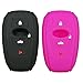 2Pcs Coolbestda Rubber Key Fob Cover Case Remote Keyless Entry Holder Skin Jacket for 2018 2017 Subaru Outback Legacy Forester Sti XV Crosstrek Impreza BRZ WRX