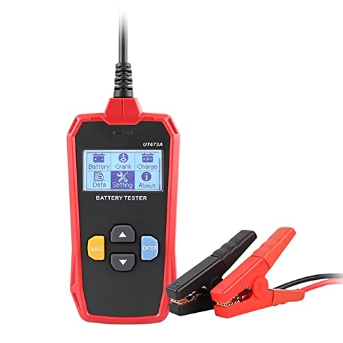 Tester Batteria, Tester della batteria for auto 1 2 V 24V DC. Analizzatore di caricabatterie Ut673a ut675a. Test del di caricamento del tester di capacità TEST 40-200 0cca.(UT673A)