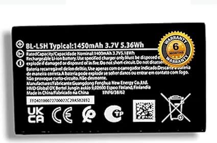 Image of THE BATTERY STORE Original BL-L5H Battery for Nokia 150 2023 Edition 1450mAh Battery with 6 Month Warranty** (PPP5)