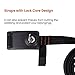 10 FT Sports Lockable Tie Down Strap, 2 Pack Upgraded Locking Tie Downs with 3 Stainless Steel Cables, Car Roof Rack Straps for Taking Surfboard, Paddle Boards, Kayak, Bike, Canoes