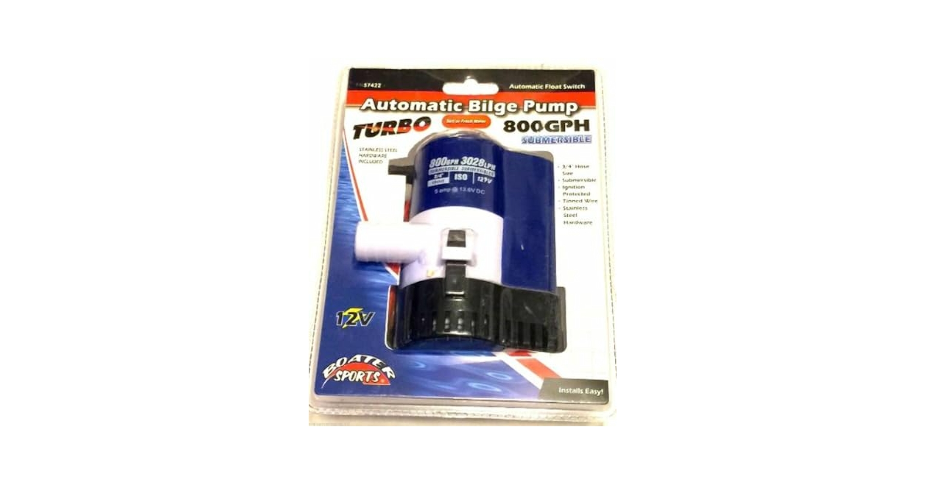Amazon.com: Boater Sports 57422 800 Gph Bilge Pump W Float