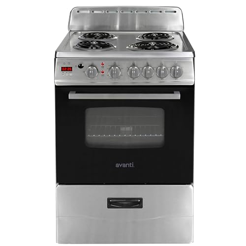 Avanti 24' Electric Range Oven with Framed Glass Door, in Stainless Steel (ERU240P3S)