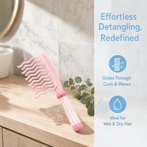 Peine de dientes anchos para cabello rizado miniatura 3