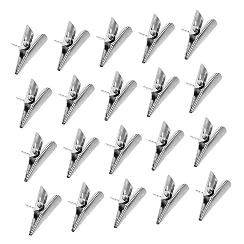 OFFSCH 50 Pcs Acortar Decoración Árbol De Navidad Pinzas De Cocodrilo Eléctricas Pequeñas Pinzas De Cocodrilo De Flores Clips Mini Clip De Boca De Mini Adornos Planchar Clavija Metal