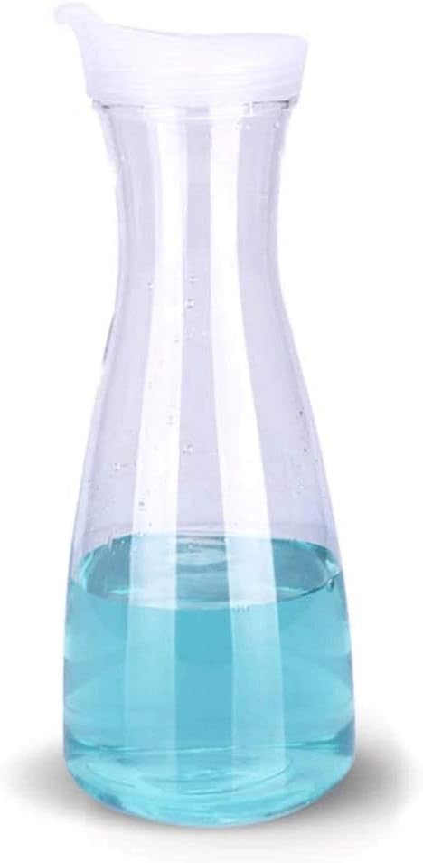 Big Plastic Pitcher with Lid Carafes Mix Drinks Water Jug for Hot/Cold Lemonade Juice Beverage Jar Ice Tea Kettle