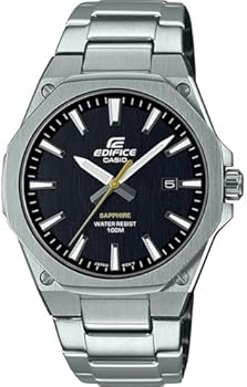 Casio Men's Analogue Quartz Watch with Stainless Steel Strap EFR
