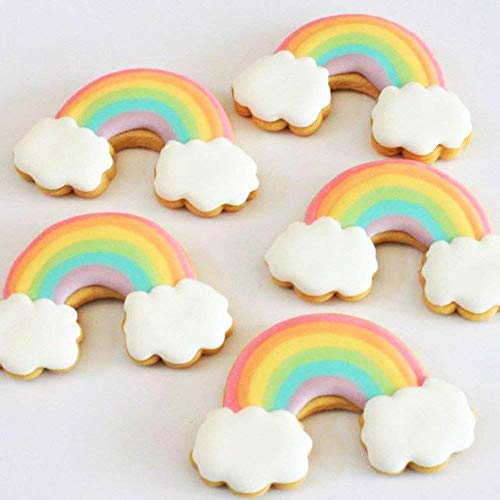 Foto von KENIAO Einhorn Plätzchen Ausstechformen Keksausstecher Set - 6 Stück - Einhornkopf Groß/Mittel/Klein, Einhorn, Regenbogen & Stern - Edelstahl