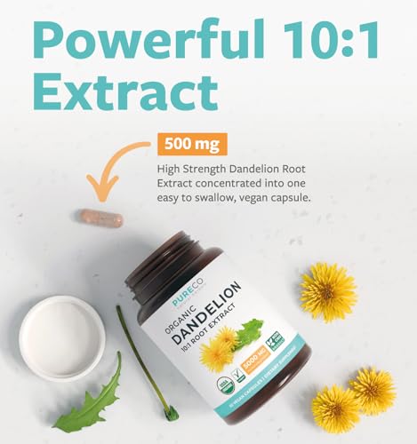 PURE CO Organic Dandelion Root Extract