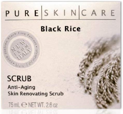 Pure Skin Care Black Rice Anti-aging Skin Renovating Scrub 2.6 Oz