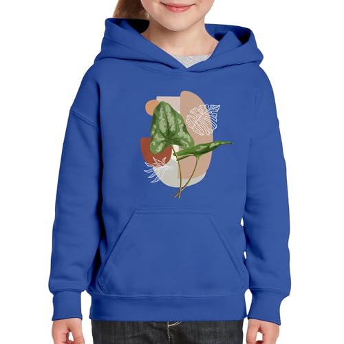Sweat à capuche enfant philodendron pull motif plante tropicale - 3