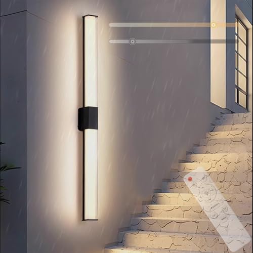 Luminaire mural LED design noir étanche IP65 de 30cm pour sublimer vos façades et intérieurs