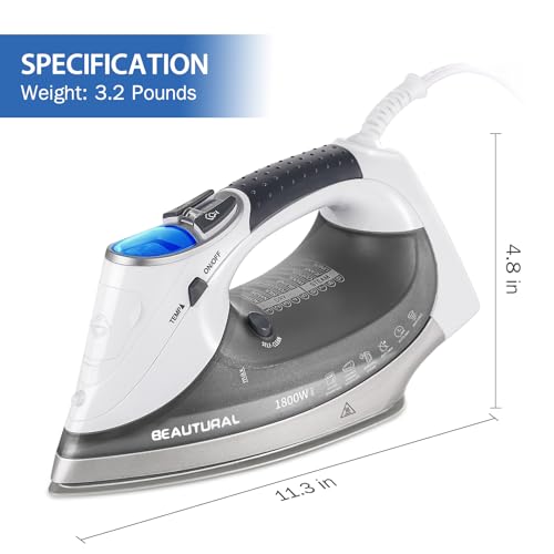 Beautural 724NA-0001 1800-Watt Steam Iron thumb #6